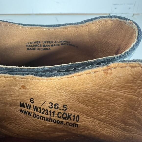 Born Sneakers Womens Size 6 Blue Suede High Top Leather Lace Up - Picture 9 of 11